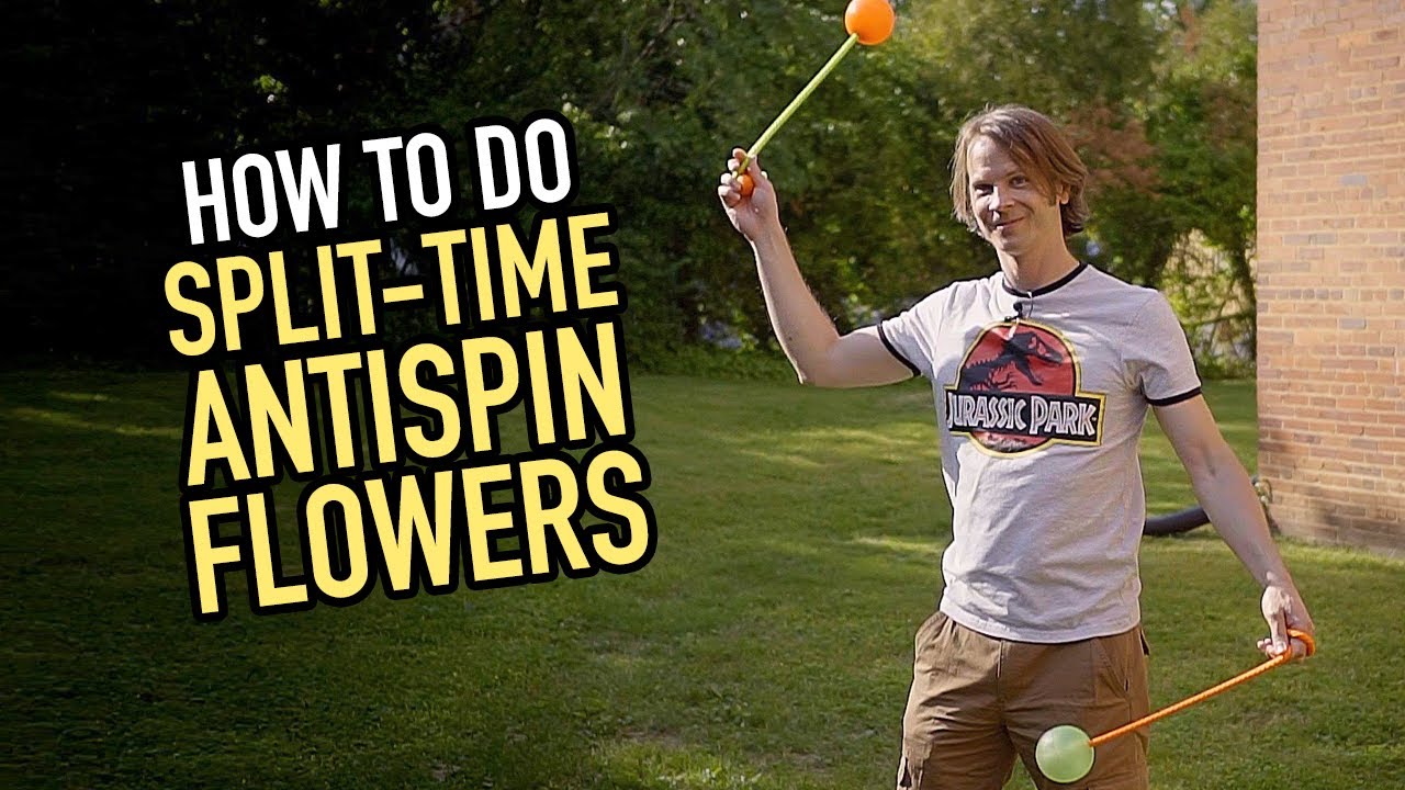 How to do Split-Time Antispin Flowers (Poi Tutorial)