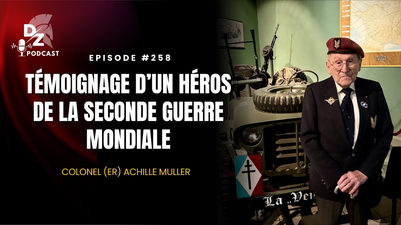 Colonel Achille Muller, dernier survivant des SAS français, héros de la seconde guerre mondiale