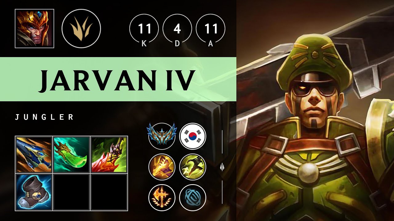 Jarvan IV Jungle vs Nidalee - KR Challenger Patch 25.15
