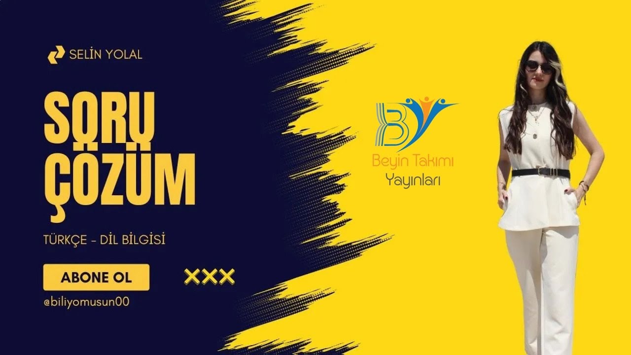 8.Sınıf Türkçe  - Cümle Türleri Soru Çözümü  - Selin YOLAL @biliyomusun00