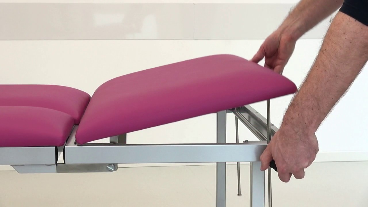 Continuous headrest adjustment for AGA tables