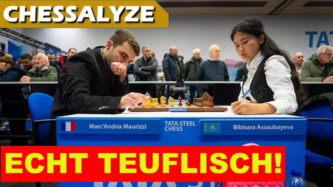 Ein diabolischer Plan👹| Maurizzi vs Assaubayeva | Tata Steel Chess Challengers Runde 6