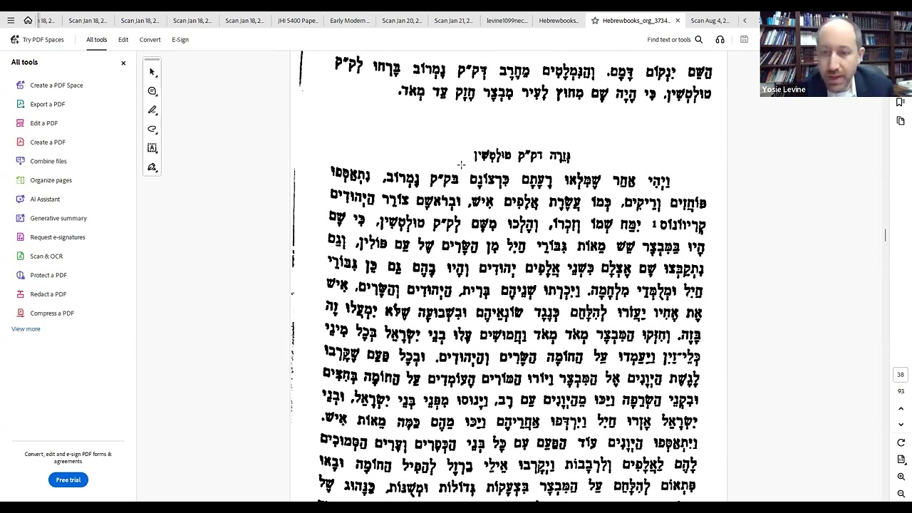 The Long Tale of Ashkenaz With Rabbi Yosie Levine 1/27/26