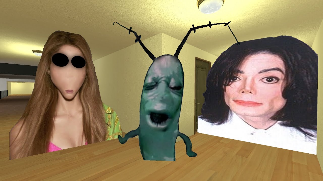 Michael Jackson, Plankton Aughh And Shakira Nightmare  Nextbot Gmod