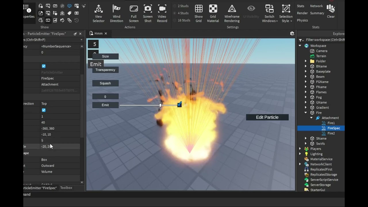 How to make a basic flame effect.