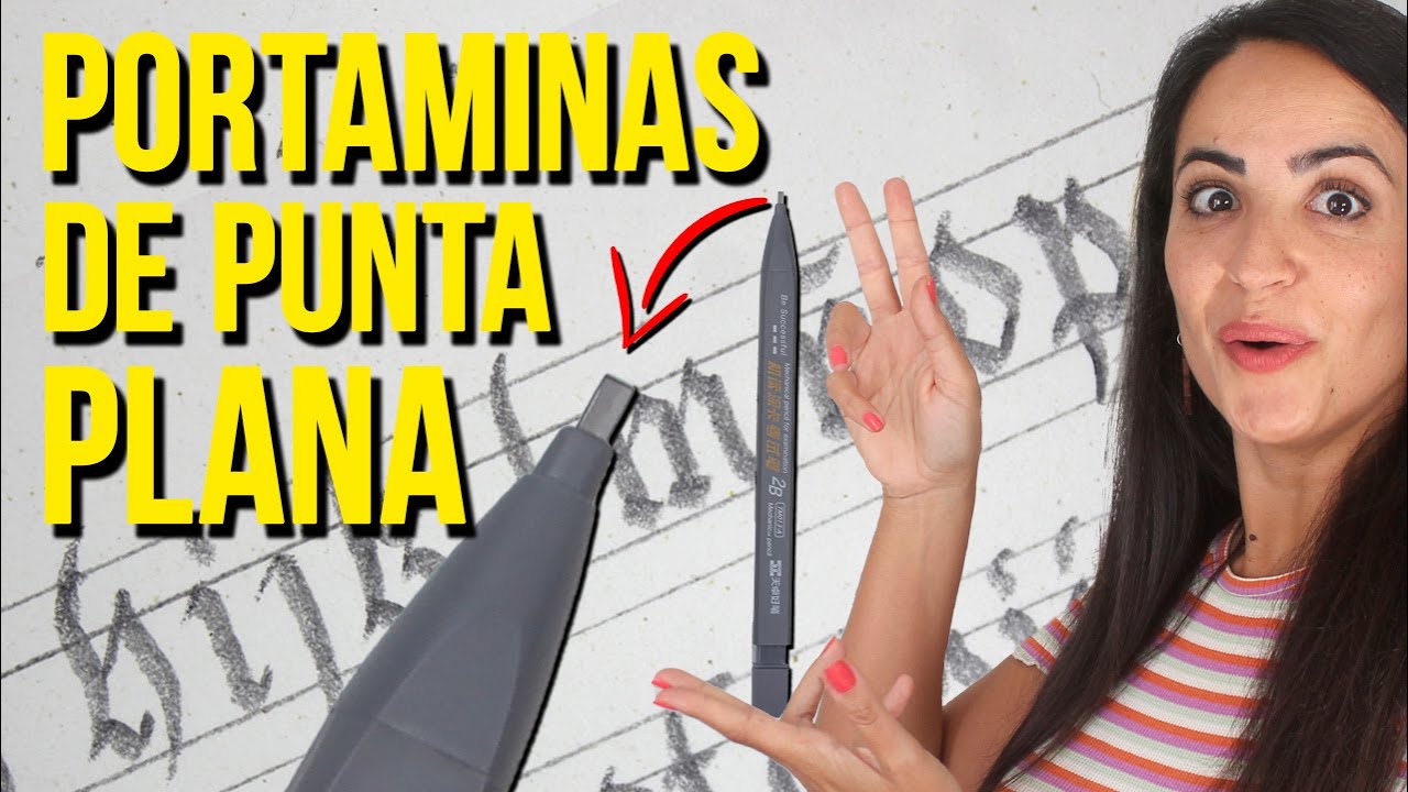 ✏️😲 DESCUBRO un PORTAMINAS de PUNTA PLANA para CALIGRAFÍA