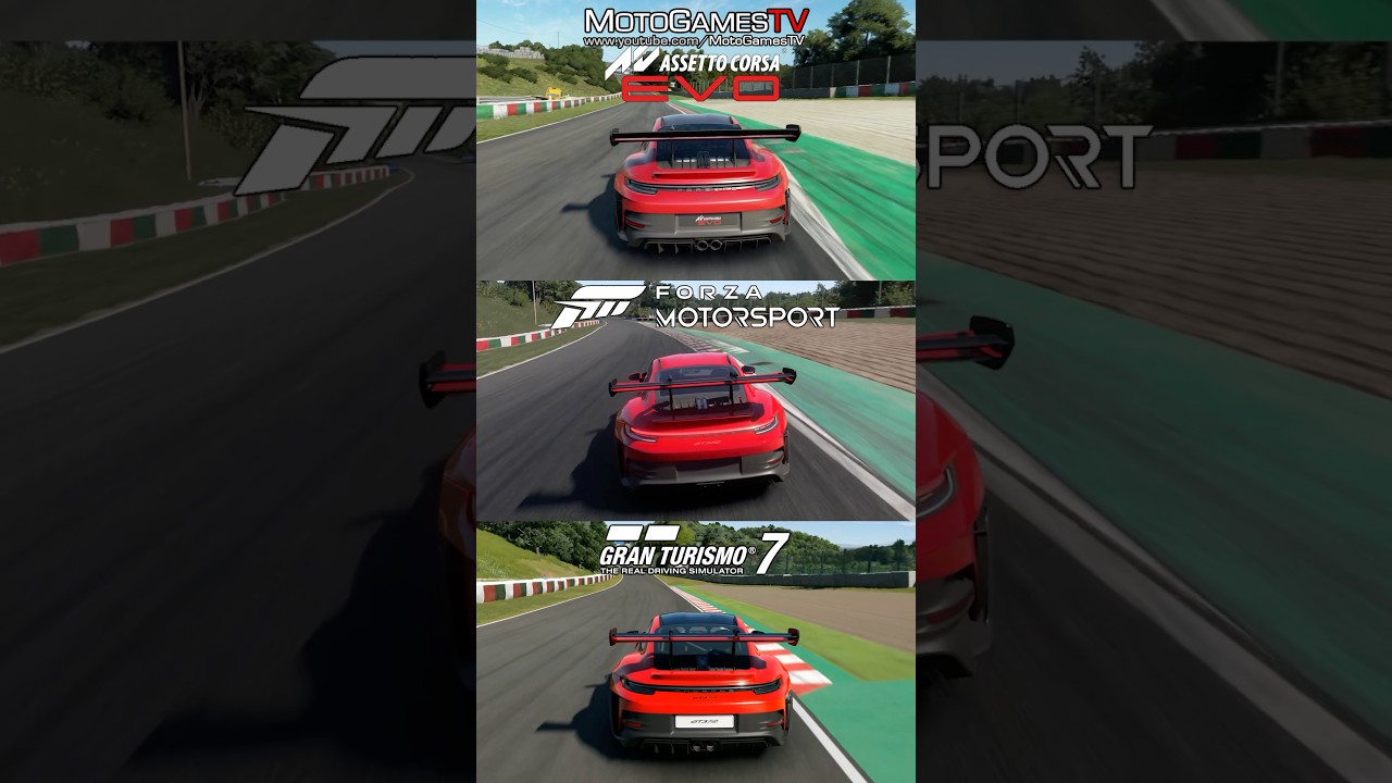 AC Evo vs Forza vs GT7 - 992 GT3 RS