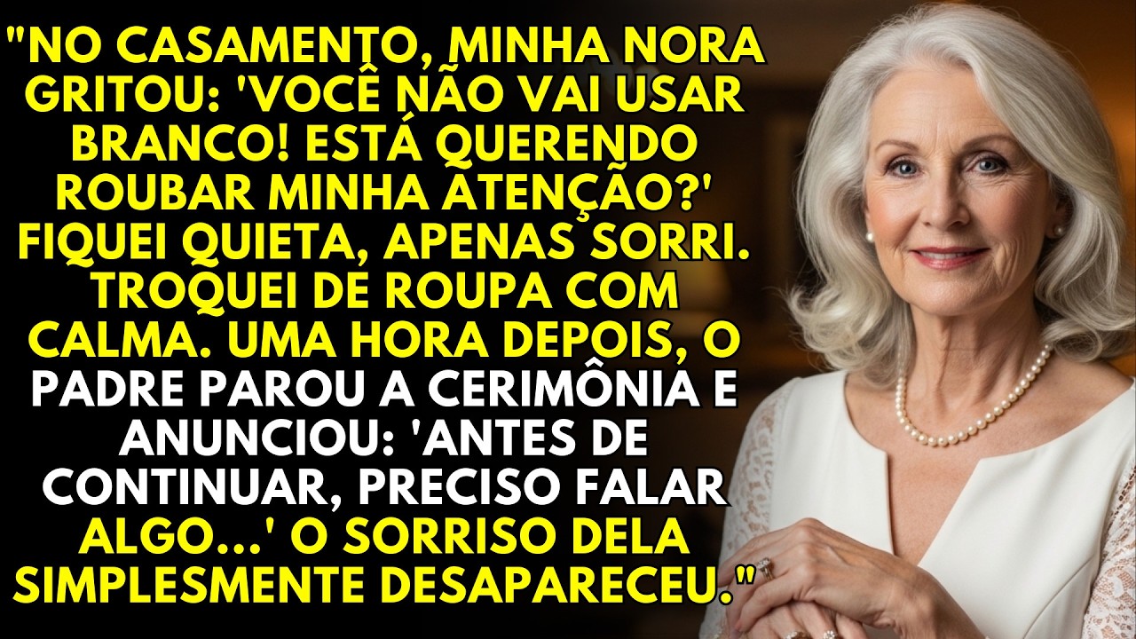 Minha nora me humilhou no casamento... até o padre revelar a verdade sobre ela