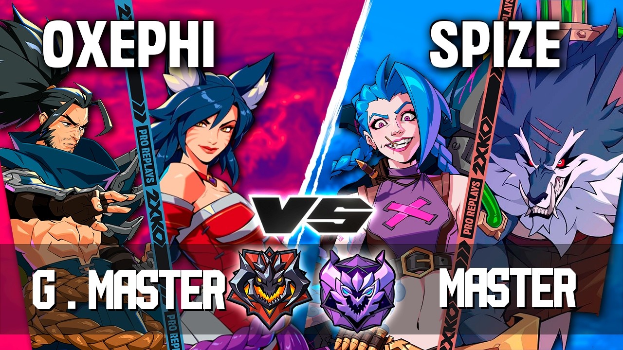 2XKO ▰ OXEPHI (Ahri-Yasuo) vs SPIZE (Jinx-Warwick) ▰ 2XKO Pro level replays