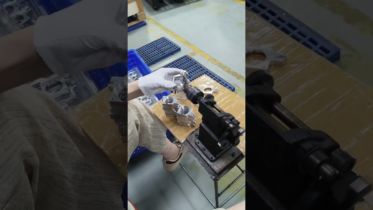 post processing of custom mounting bracket 