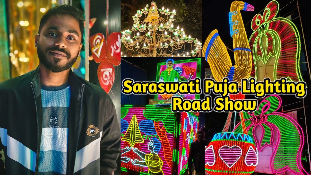 Kalna Saraswati Puja Procession 2026 | Saraswati Puja Lighting | Puja Lighting Road Show 