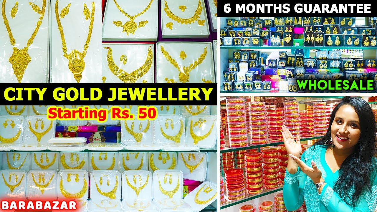 100% Original CITY GOLD Jewellery Market in Kolkata | Wholesale City Gold Jewellery Barabazar
