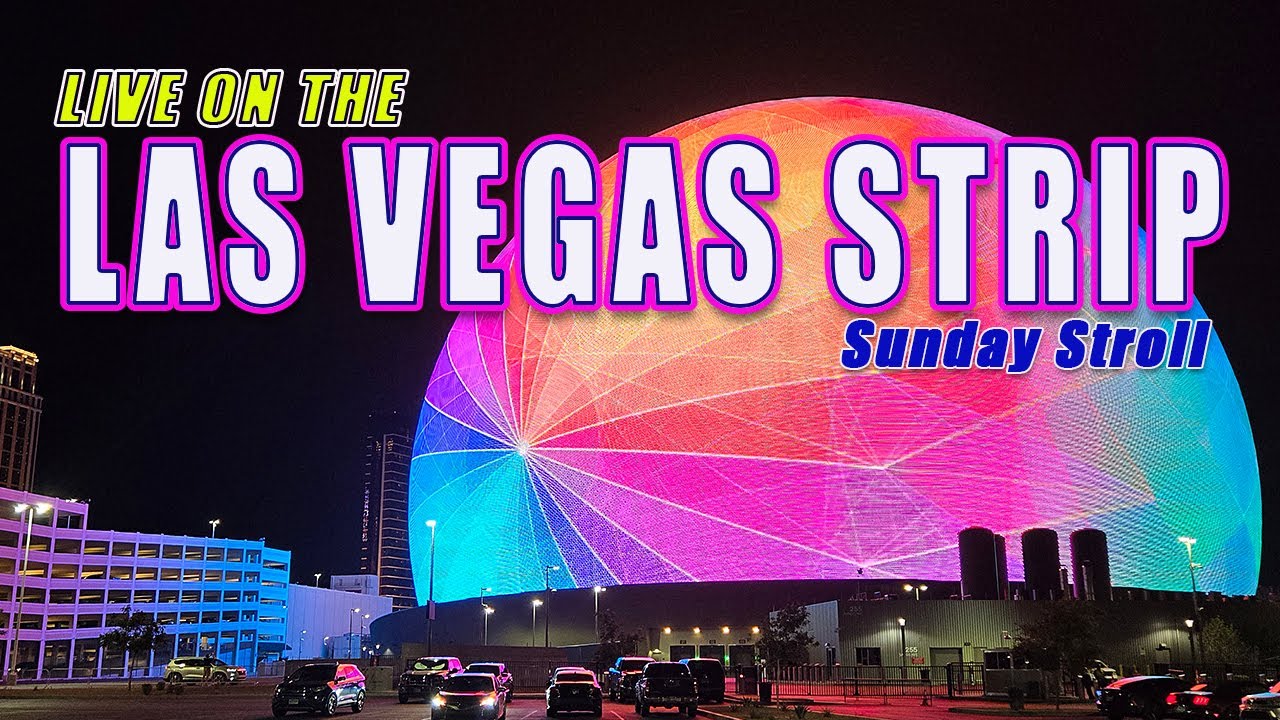 🔮☕️Las Vegas Live Sunday Strip Stroll! #live #walking #relaxing #lasvegasstrip
