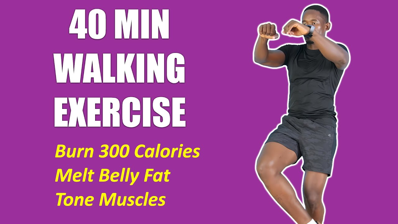 WALKING EXERCISE TO REDUCE BELLY FAT🔥40-Minute Indoor Walking Workout No Treadmill🔥