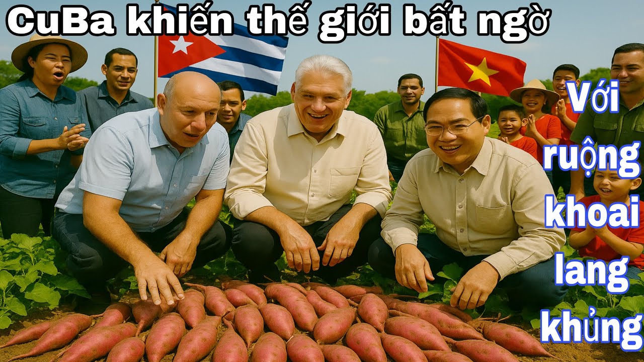 Cuba Khiến Thế Giới Bất Ngờ Với Ruộng Khoai Lang Khủng Củ To Gấp Đôi Tay Người Dễ Trồng Mà Năng Suất
