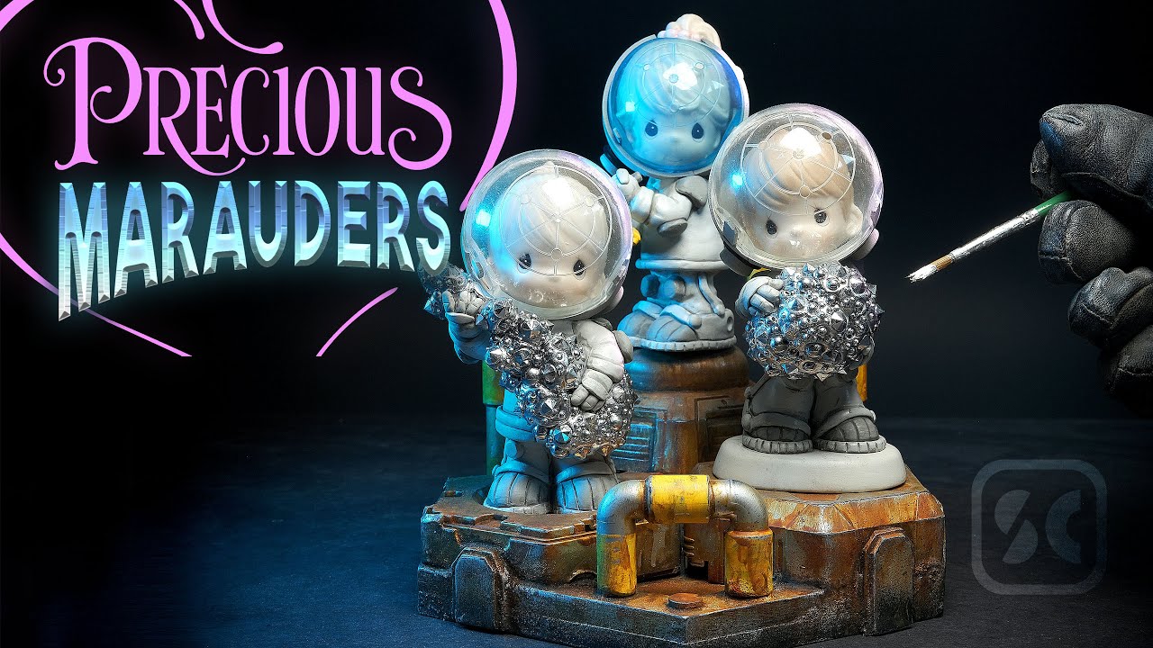 SCI-FI kitbash from thrift store finds! | Precious Moments Conversion  #kitbash #preciousmoments