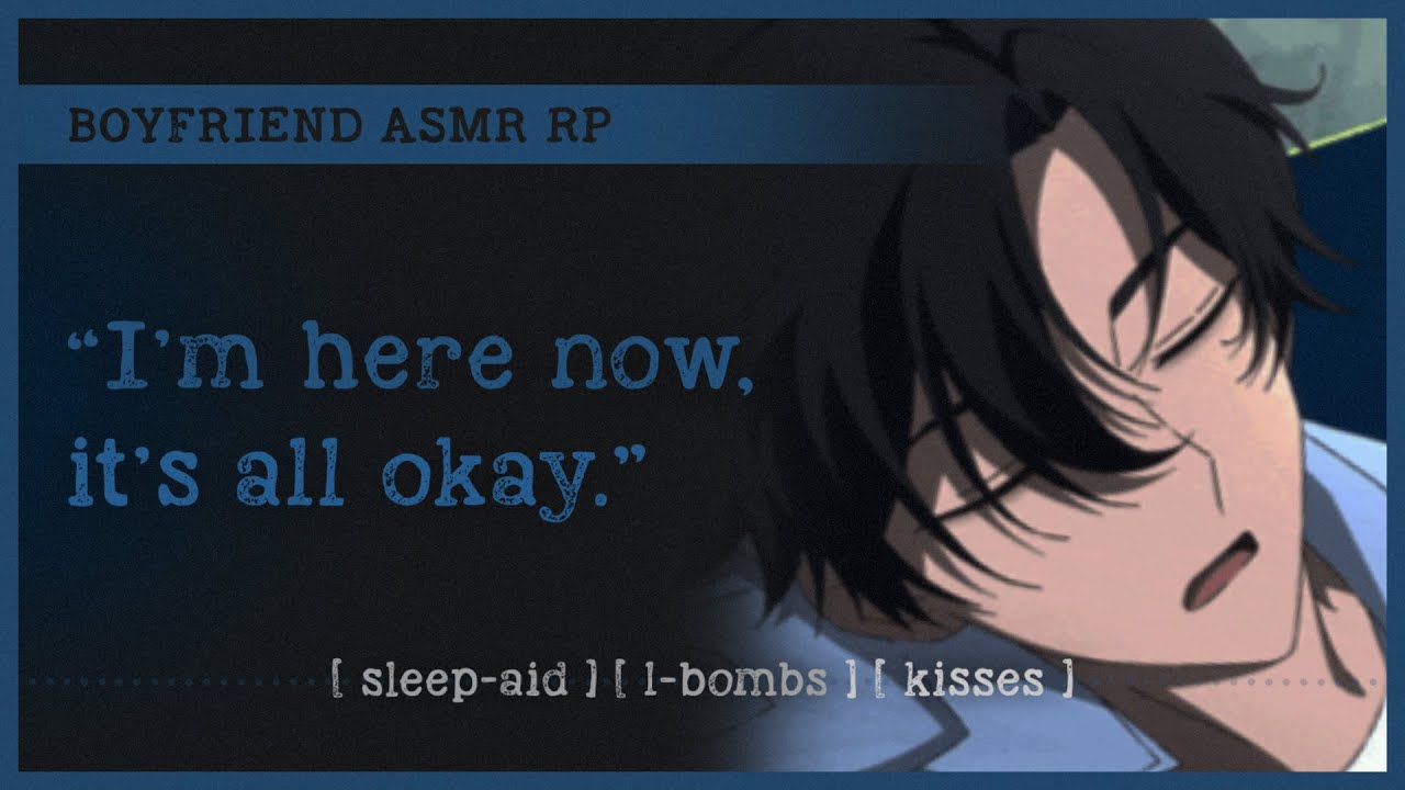 Whispers and snuggles to help you sleep (ASMR RP M4A) 🖤 [sleep-aid] [L-bombs] [kisses]