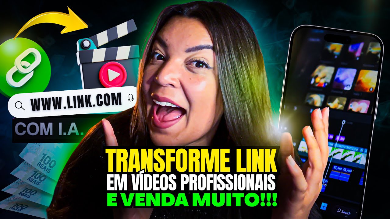 GRÁTIS! TRANSFORME QUALQUER LINK EM VÍDEO PROFISSIONAL COM IA | FICOU MUITO MAIS FÁCIL VENDER ASSIM