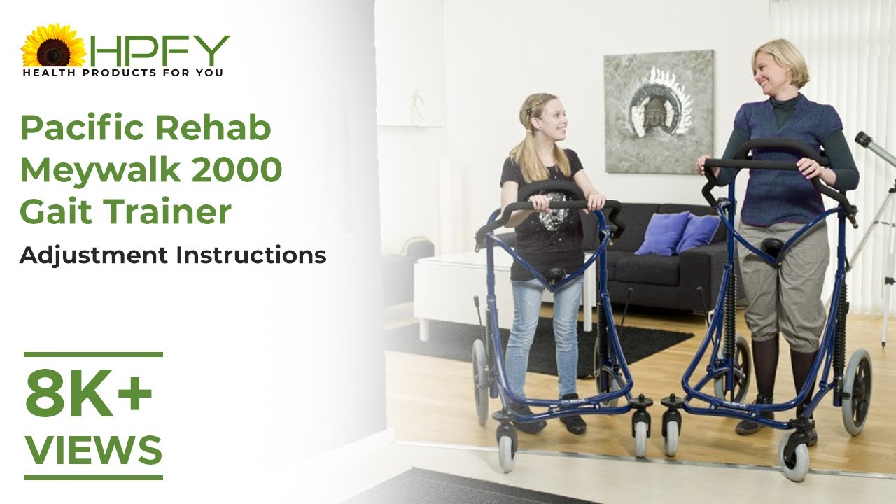 Pacific Rehab Meywalk 2000 Gait Trainer - Adjustment Instructions