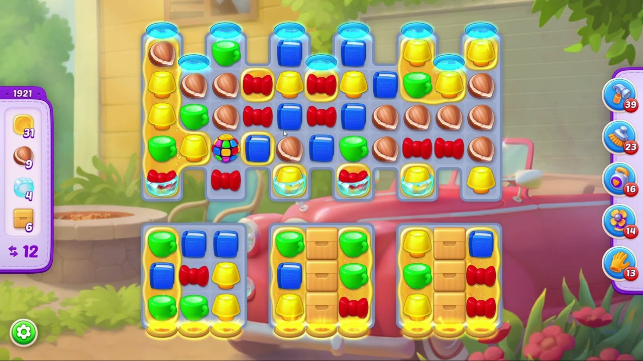 Homescapes Level 1921 - 21 Moves - No Boosters