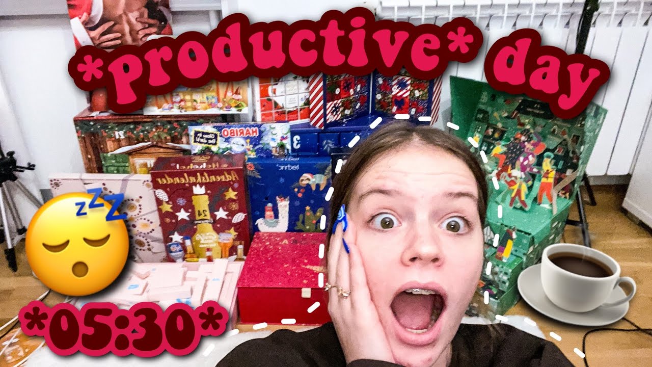 *PRODUKTYWNY* dzień ze mną! Moje kalendarze adwentowe 😱🤯
