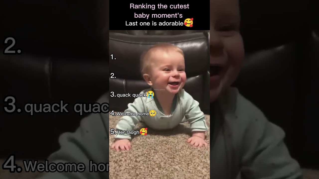Ranking the cutest baby moments 🥰❤️ #funny #funnyvideos #baby #kids #ranking #cute #cutebaby