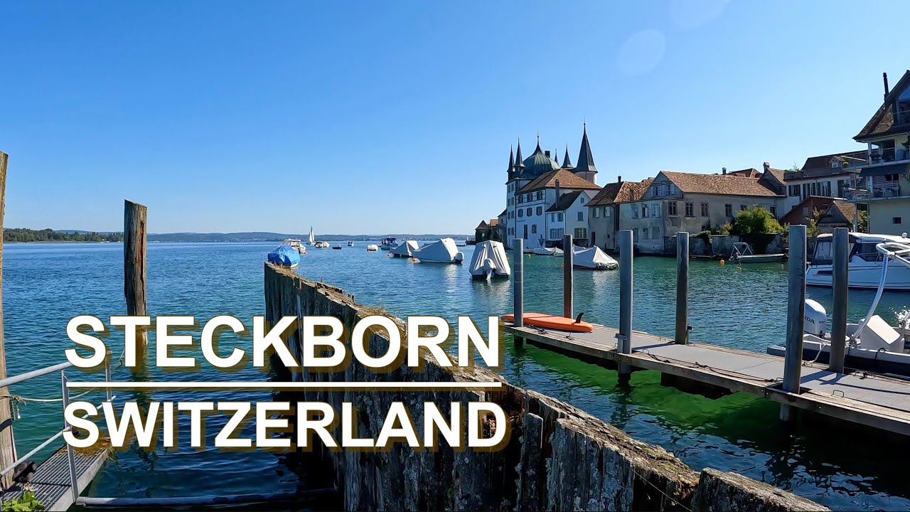 Another pearl of Switzerland 🇨🇭- Steckborn - Untersee Bodensee - Tourism 4K