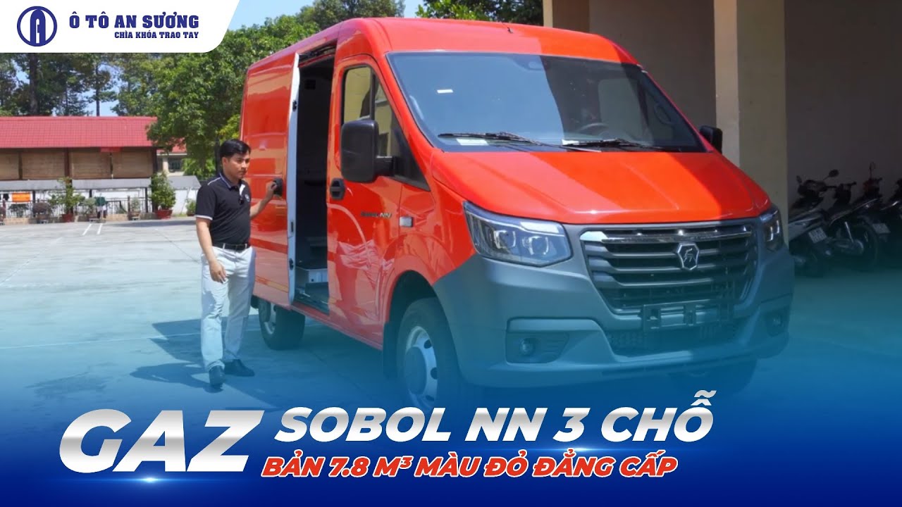 Van Gaz Sobol 3 chỗ MÁY DẦU bản 7.8 m³ màu đỏ đẳng cấp không đối thủ vào TP 24H