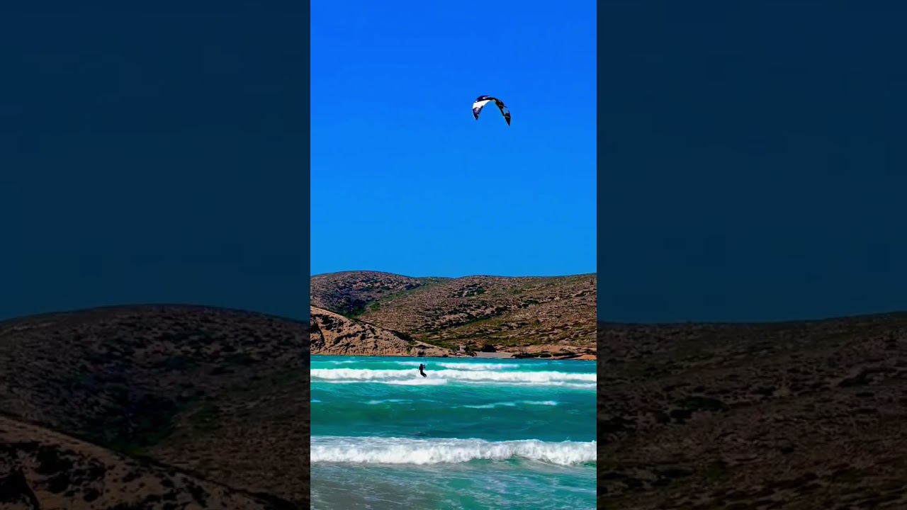 Is this your dream or a nightmare? Kitesurfing on Prasonisi Beach Rhodos Greece #greece #rhodos