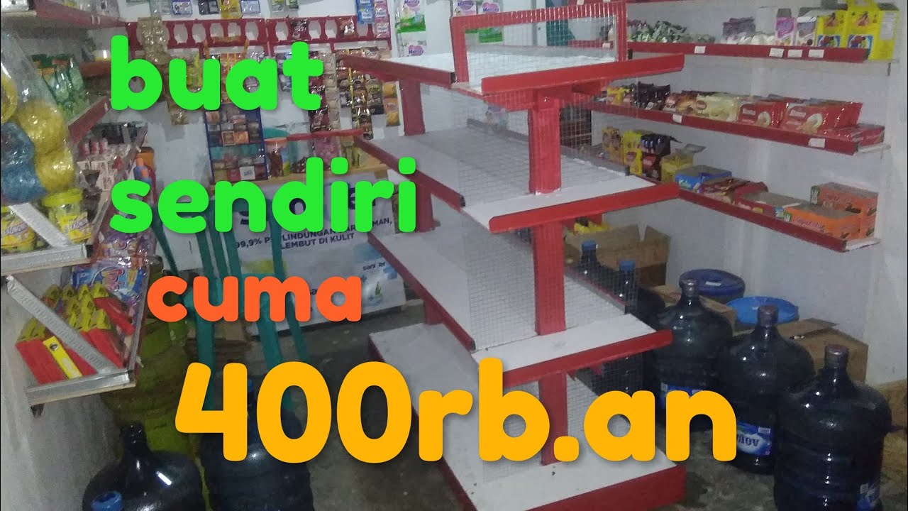 Membuat rak minimarket dari baja ringan