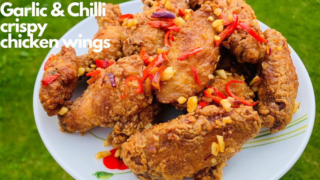 Chinese Garlic and Chilli Crispy Chicken Wings