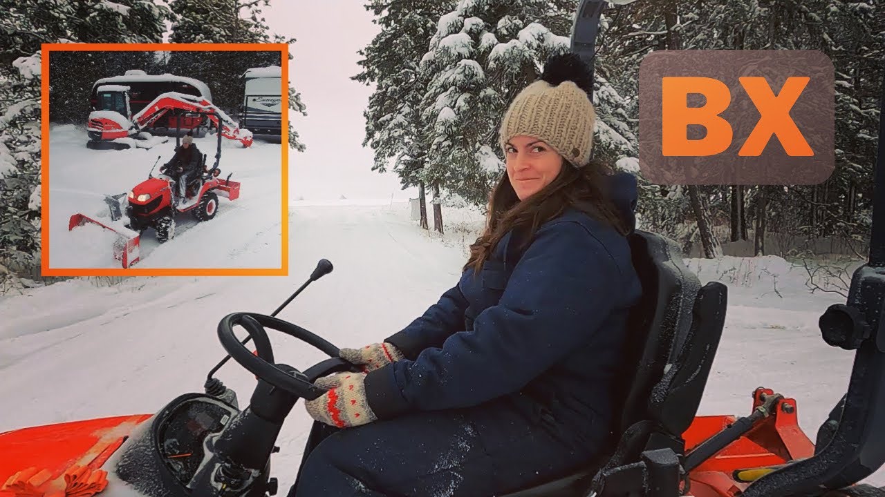 Snow Blowing With Kubota BX (Includes Drone Footage) - No.125