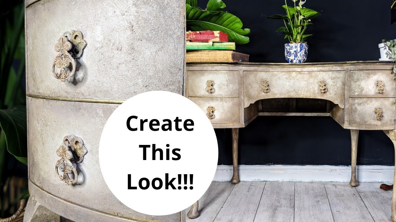 Create a Pretty Old World Satin Finish with Dixie Belle Chalk Paint! | Hand Painted Furniture