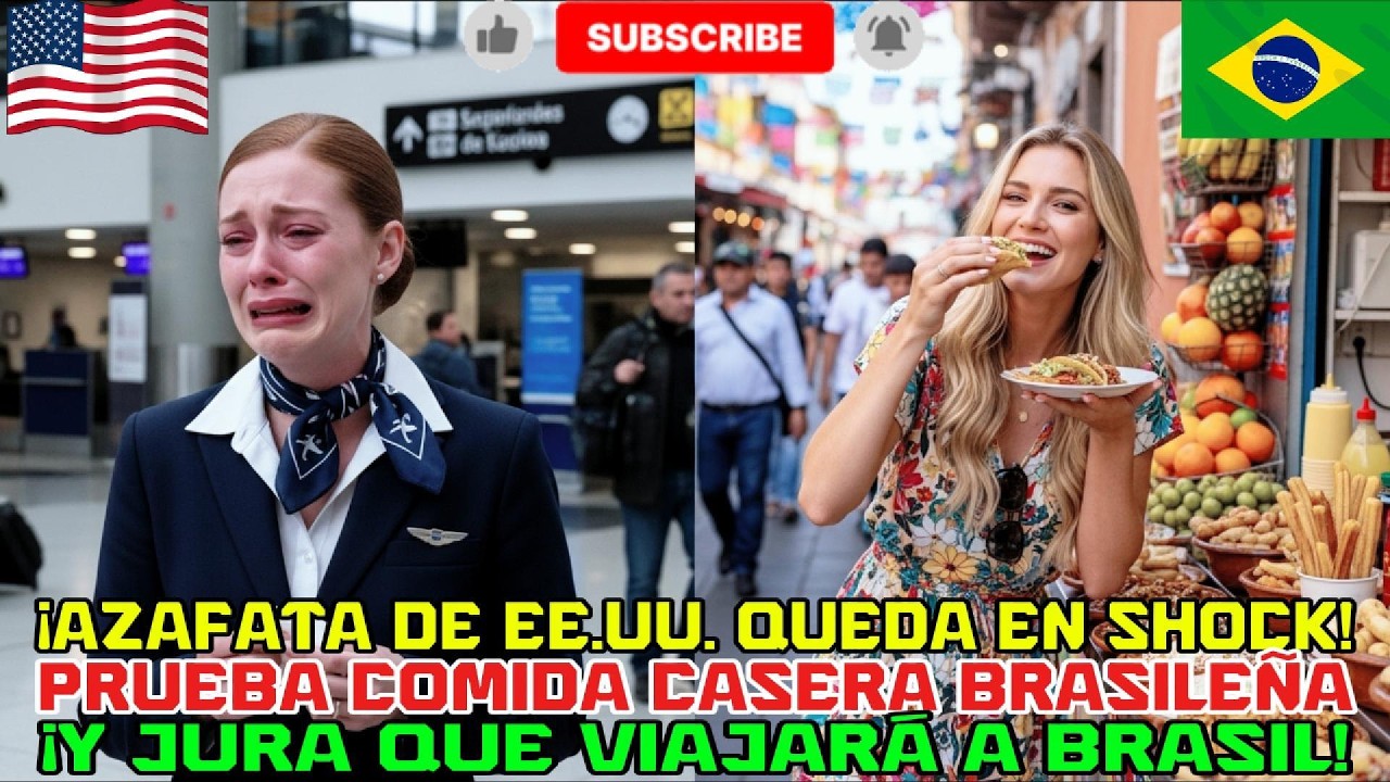 Americana entra em choque com comida brasileira e jura ir ao Brasil!