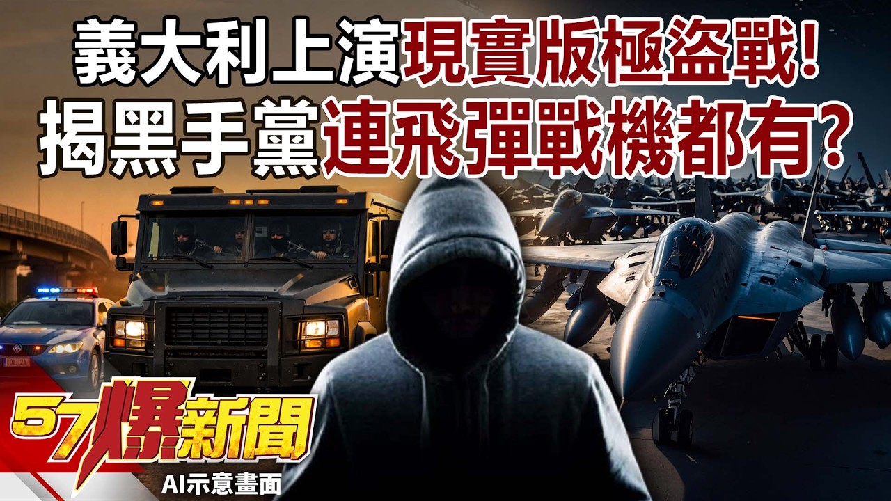 義大利上演現實版極盜戰！ 揭黑手黨變軍火戶連飛彈戰機都有？【57爆新聞】