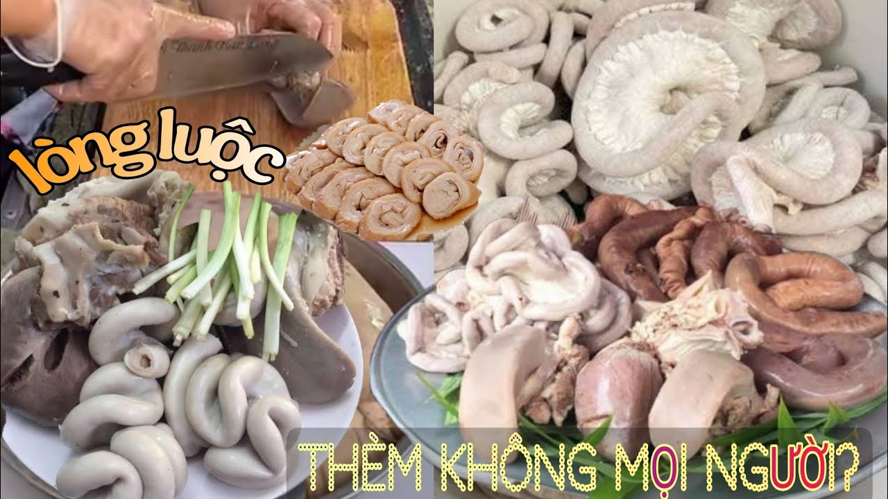 LÒNG HEO LUỘC:TRẮNG,GIÒN,NGON.ĂN LÀ GHIỀN.