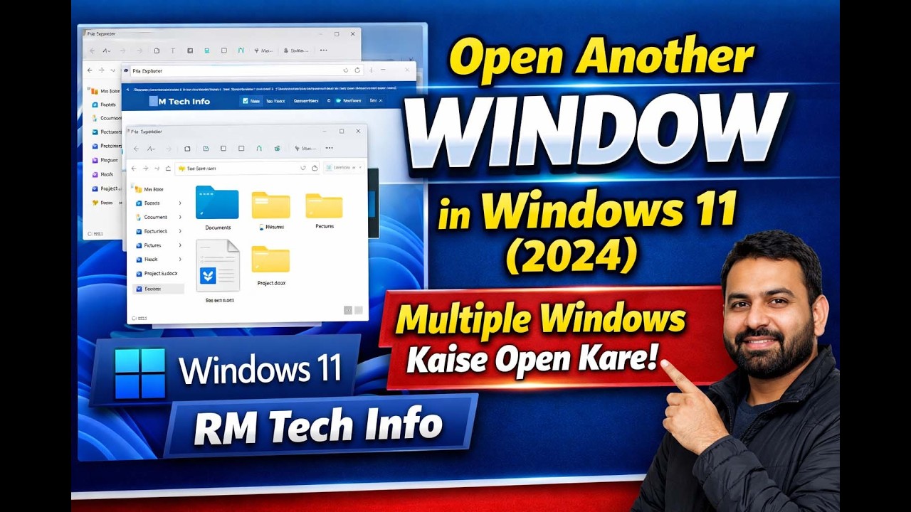 Open Another Window in Windows 11 (2024) | Multiple Windows Kaise Open Kare | RM Tech Info