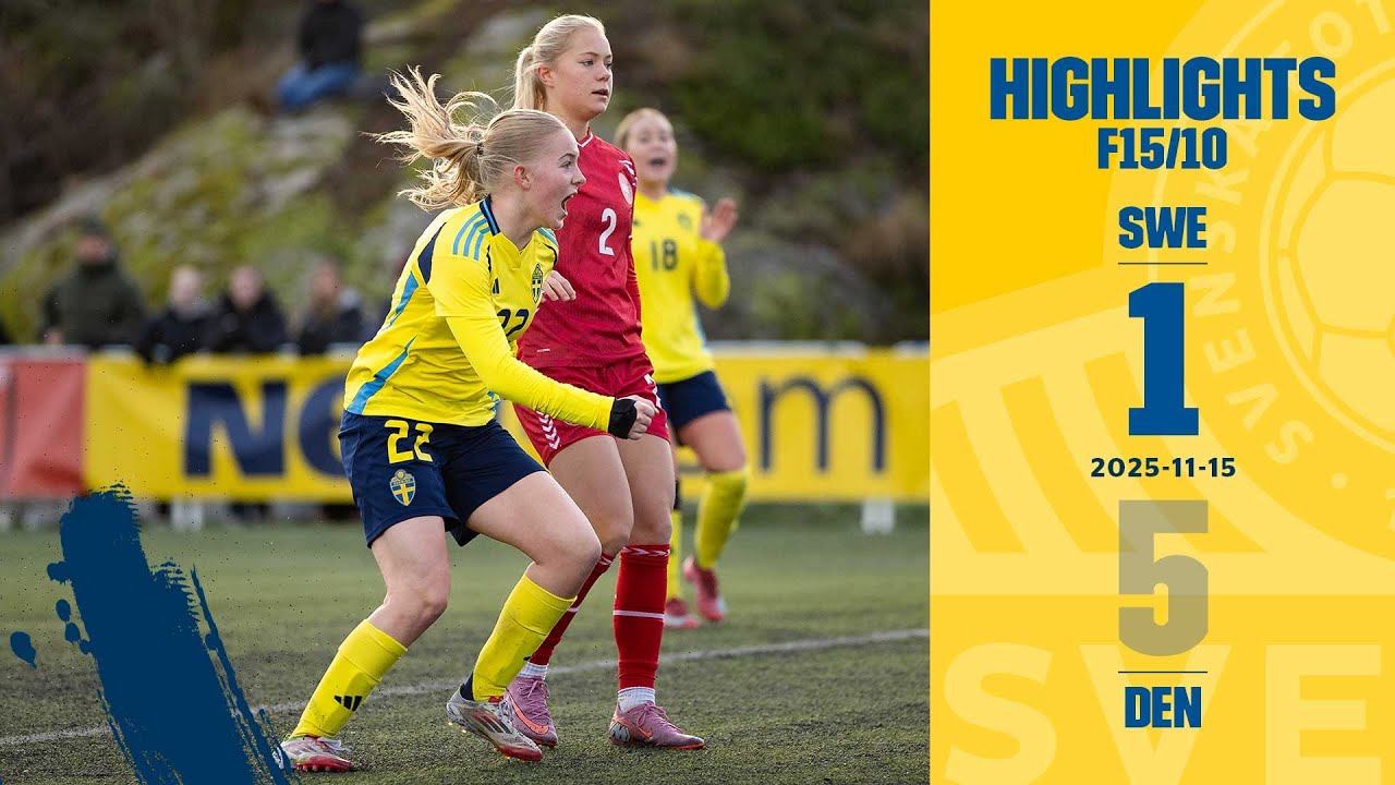 Highlights F15/10 Sverige-Danmark 1-5