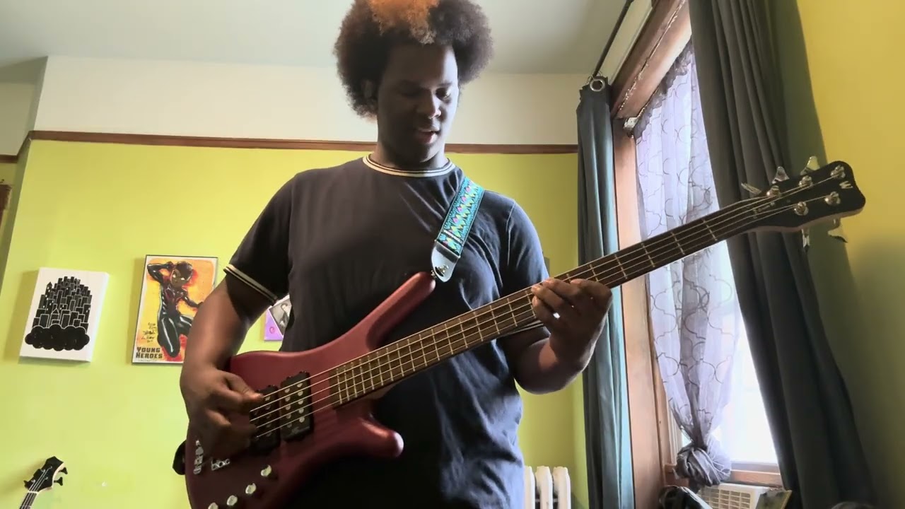 Queens of the Stone Age - I Think I Lost My Headache Bass Cover 
