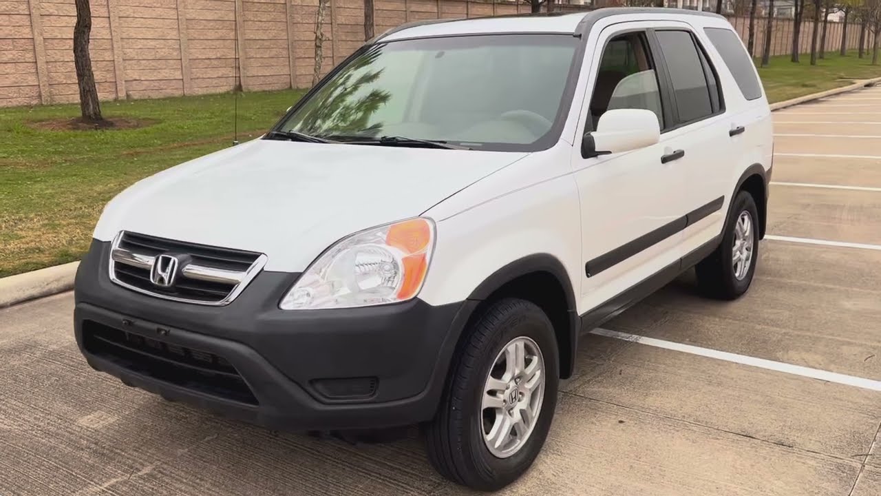 2002 HONDA CRV EX AWD 5 SPEED MANUAL TRANSMISSION WALK AROUND VIDEO CALL 832 860 2477