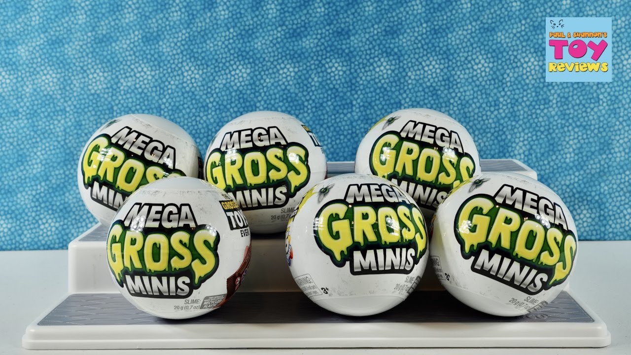 Распаковка капсульной коллекционной фигурки Mega Gross Minis 5 Surprise | PSToyReviews