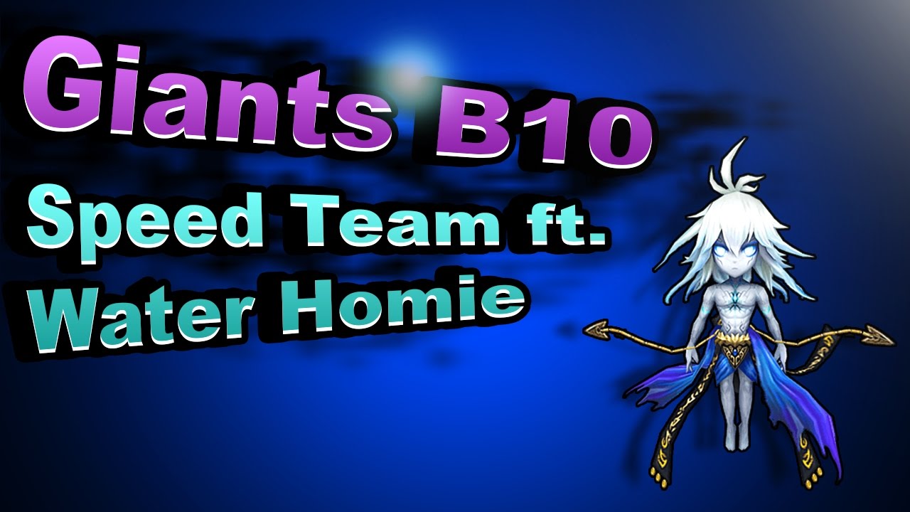 SUMMONERS WAR | Giants B10 Speed Team 1 Minute ft. Homunculus