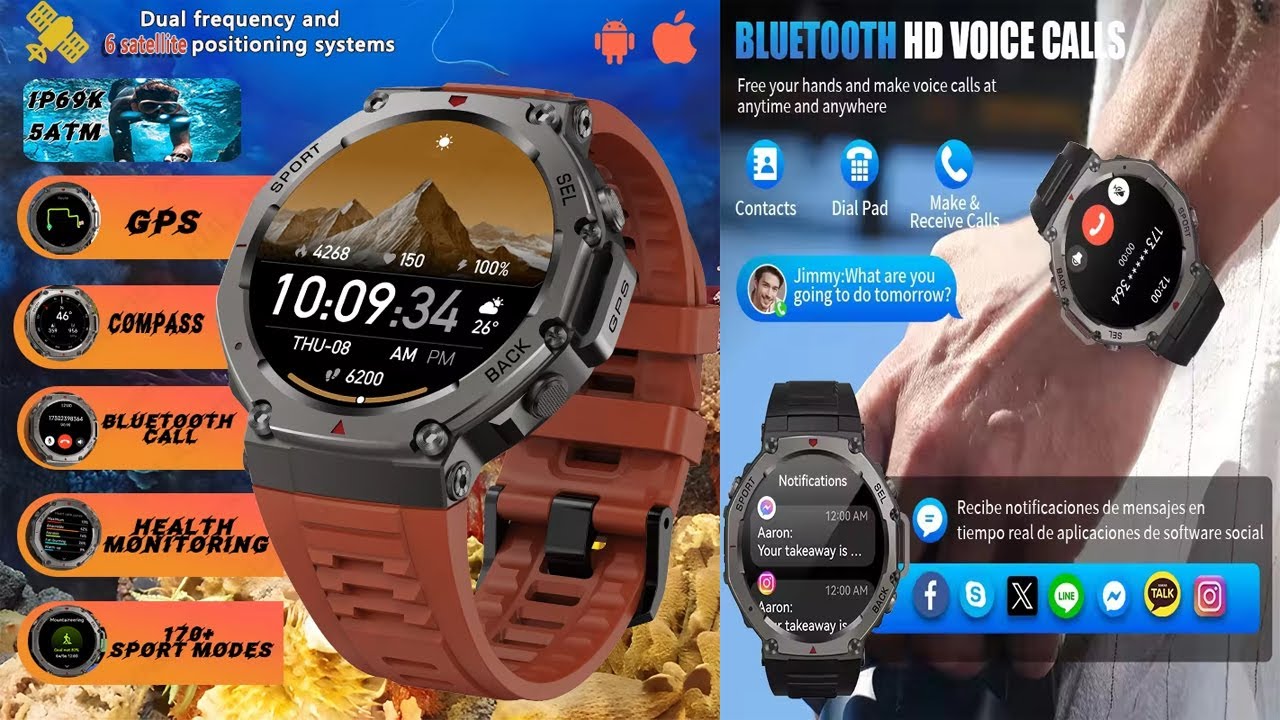 🔥 Best Budget GPS Smartwatch 2025? | T-Rex3 Military Smartwatch Review 💪🌍