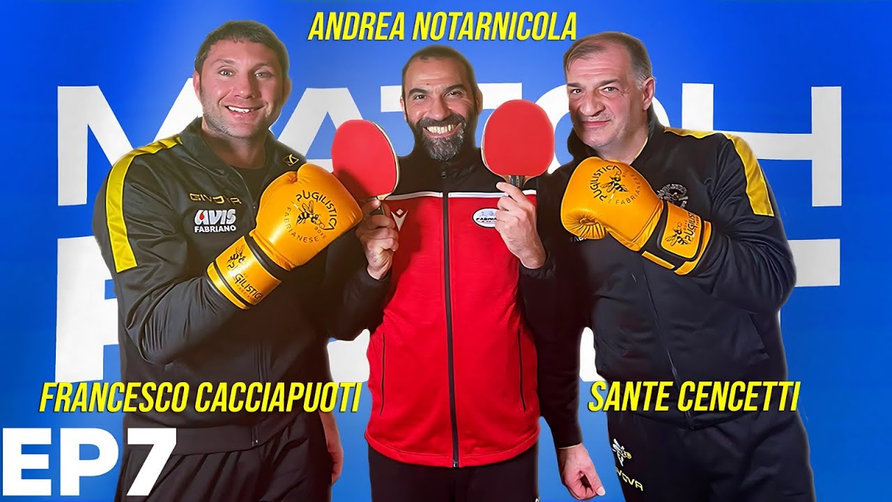 A SCUOLA DI PUGILATO E PINGPONG Con Andrea Notarnicola, Francesco Cacciapuoti e Sante Cencetti