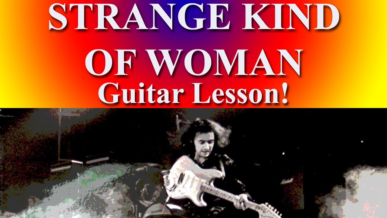 STRANGE KIND OF WOMAN - DEEP PURPLE GUITAR LESSON!
