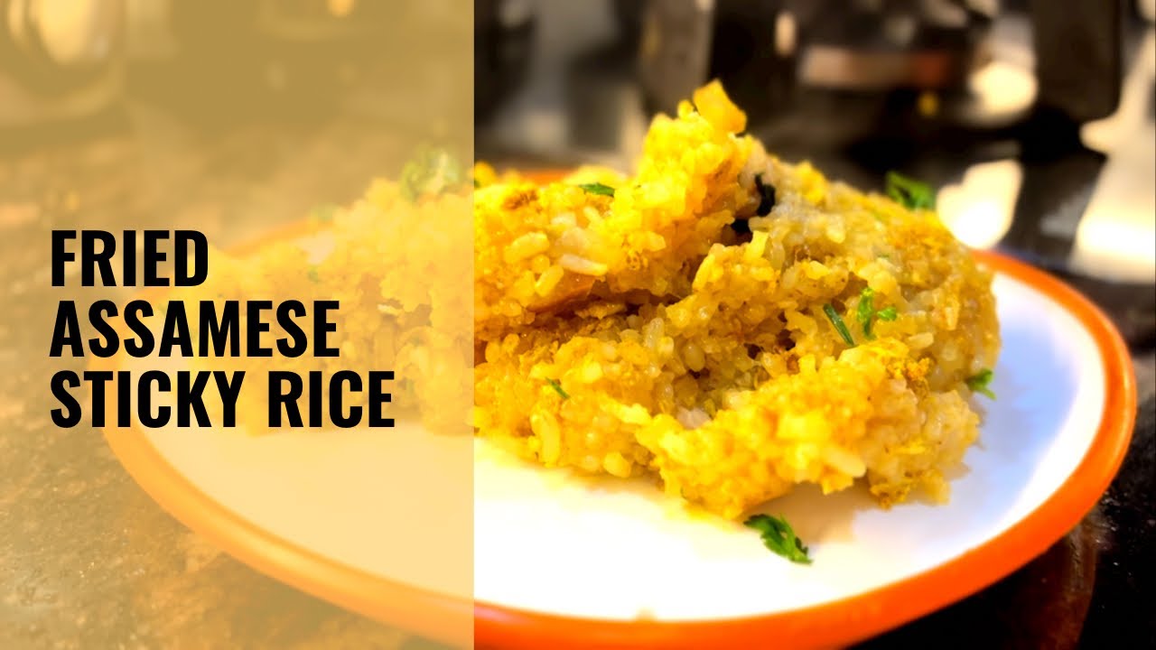 Fried Bora Saul Breakfast Recipe | Assamese Sticky Rice Delight with Egg | LocalKhanaz