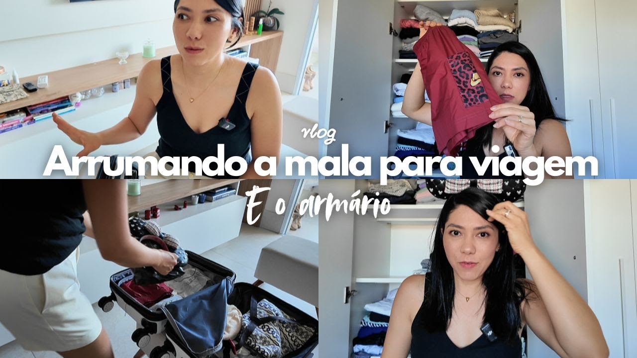Arrumando o Guarda-Roupa e a Mala para Orlando | Vlog de Preparativos de Viagem