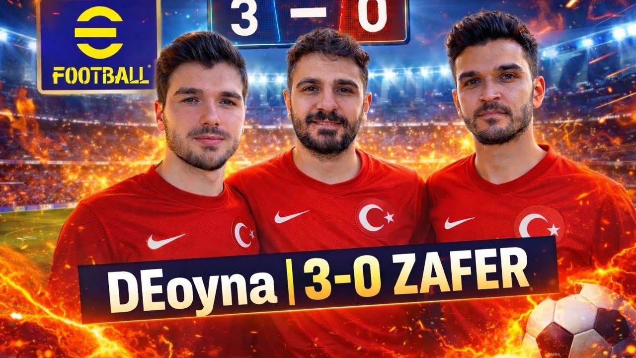 eFootball 3’e 3 Düello! Rakipleri Sahadan Sildik | 3-0 Net Galibiyet