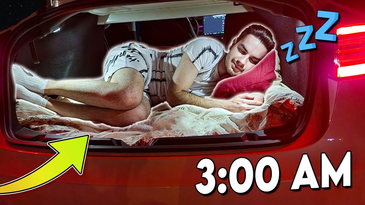 🔥 AM DORMIT &icirc;n TESLA Model 3 cu MIRUNA