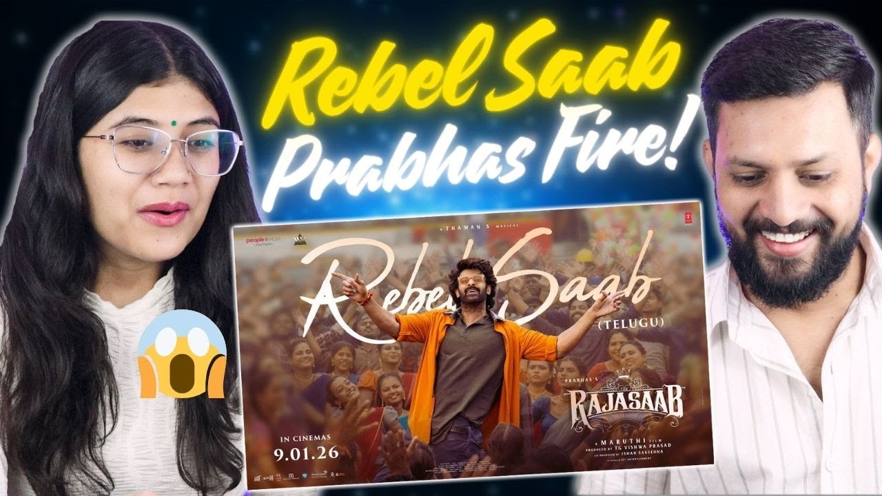 Rebel Saab (Telugu) Lyrical Video Reaction - The Raja Saab | Prabhas | Maruthi | Thaman S